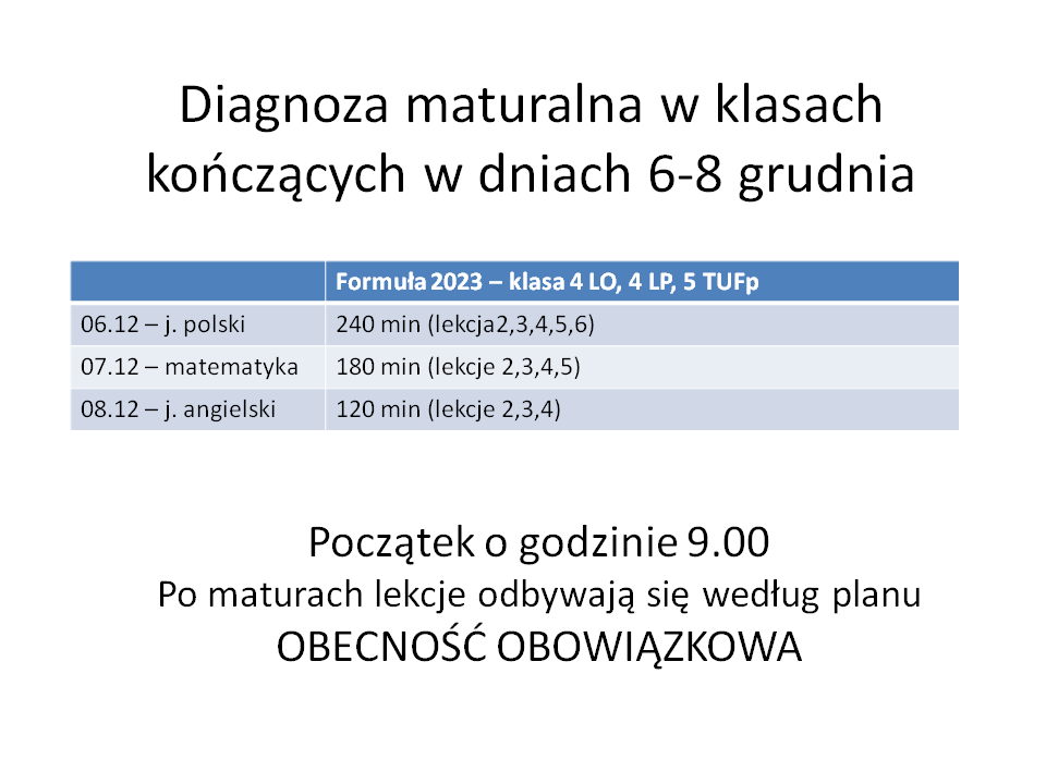 MATURA próbna grudzień!